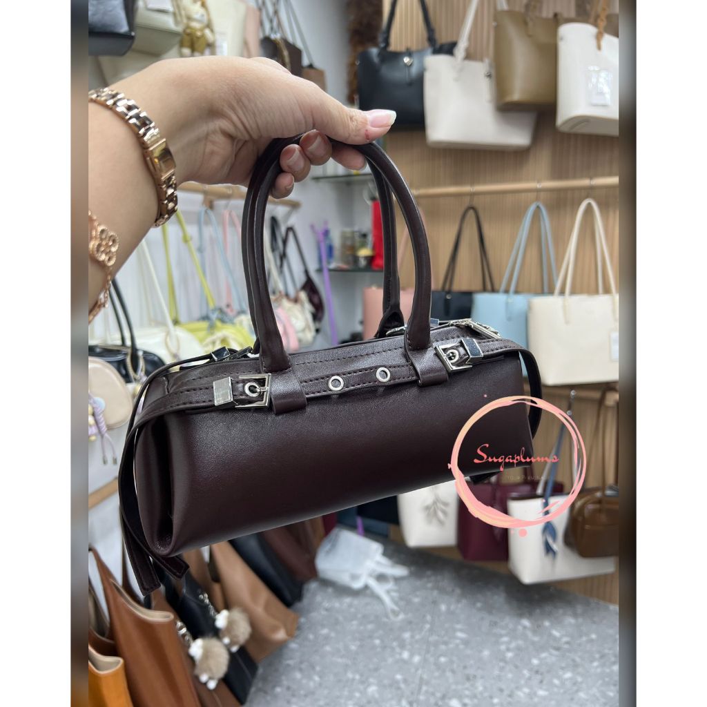 Zhao Barrel Bag - Tas Tangan Wanita Model Barrel | Mini Handbag Pesta | Tas Cewek Korea Chic 2025
