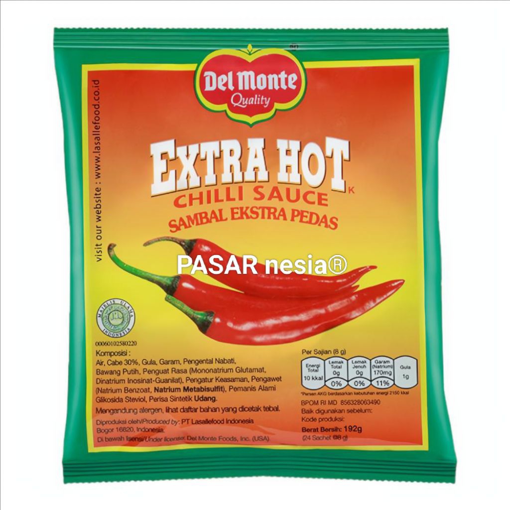 

SAUS SAMBAL DELMONTE SACHET EXTRA HOT