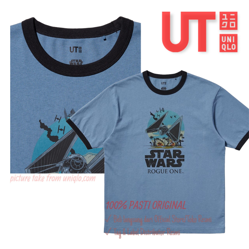 Kaos T-Shirt Original Uniqlo UT Harry Potter Star Wars Marvel Spiderman - Original Uniqlo