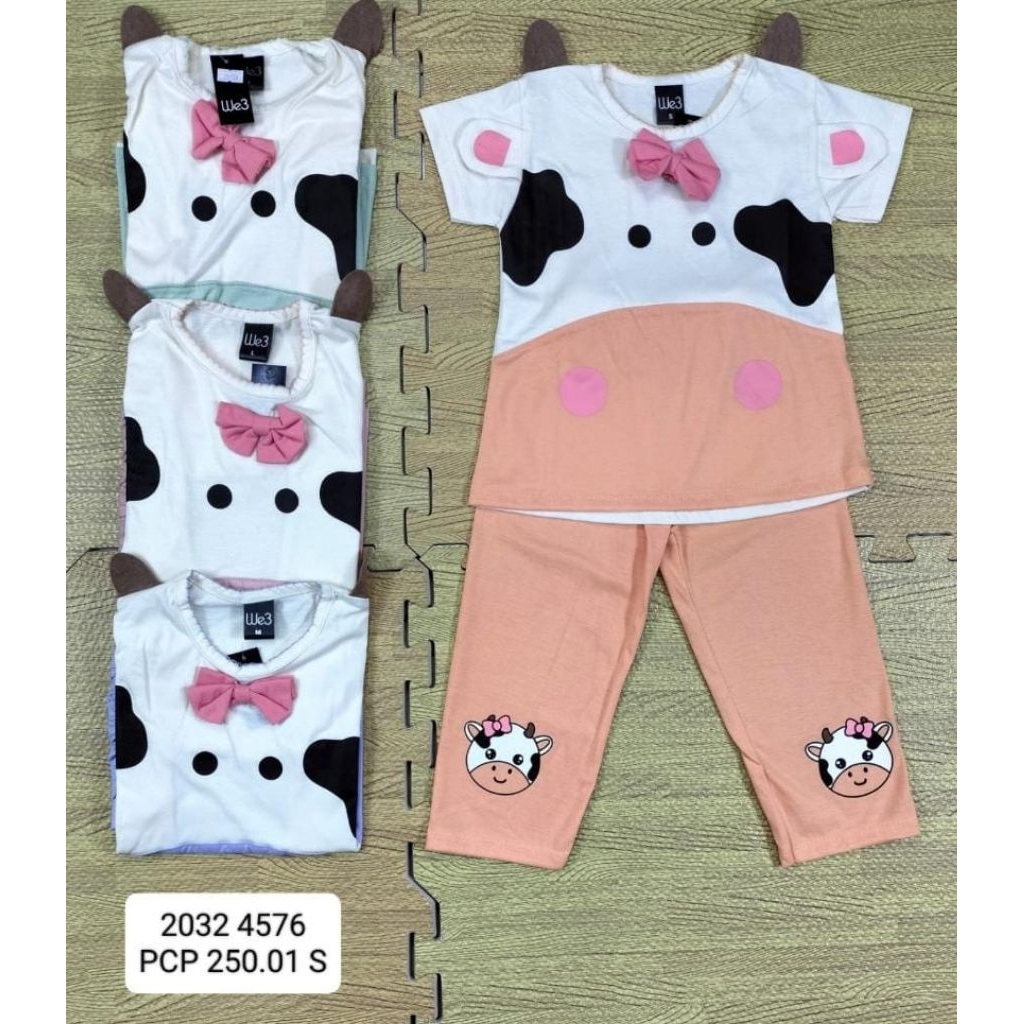 we3 setelan Baju tidur piyama anak perempuan