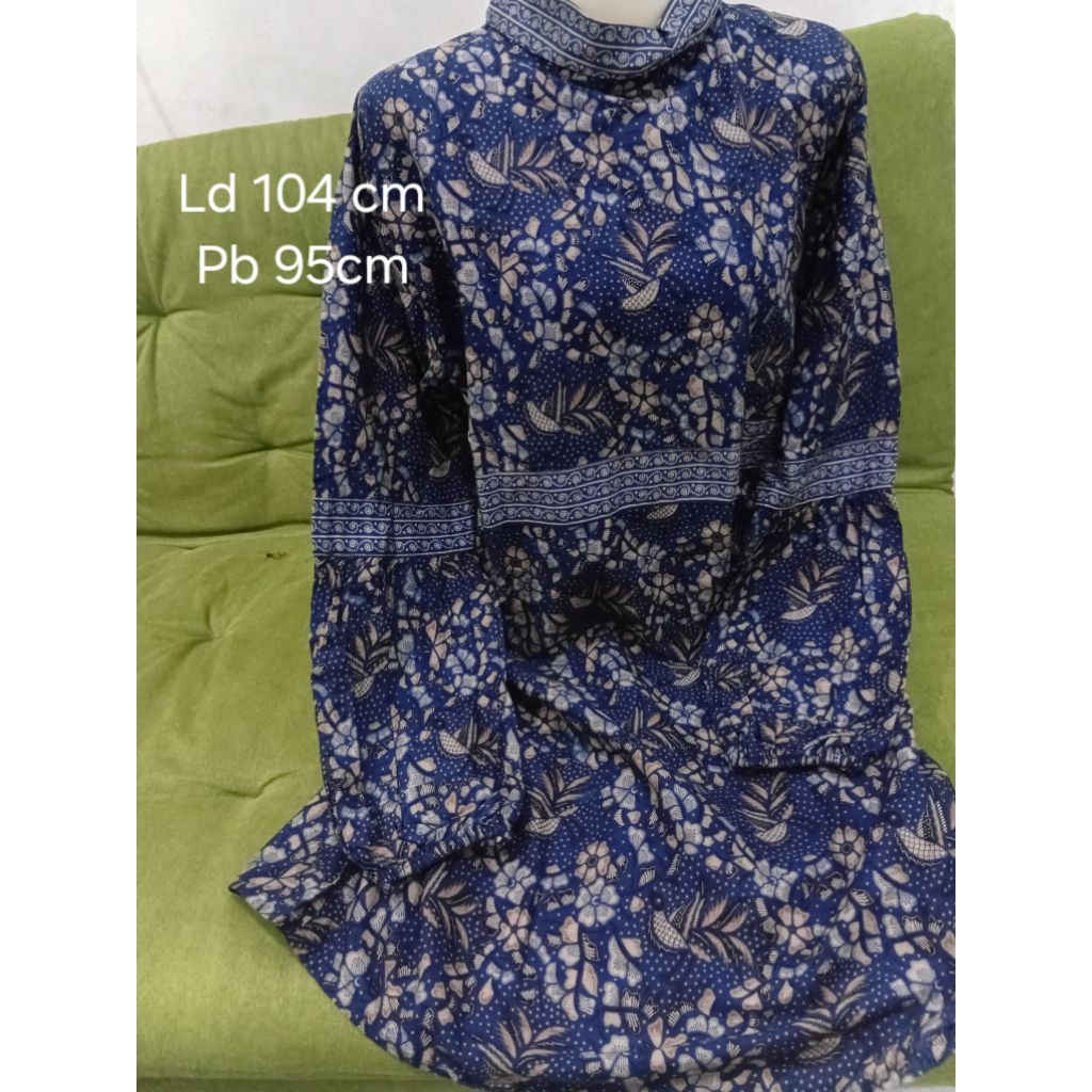 Preloved long tunik batik