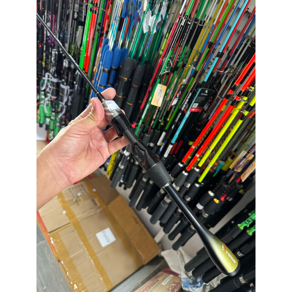 joran virtus mantis dan virtus samson joran udang bahan carbon