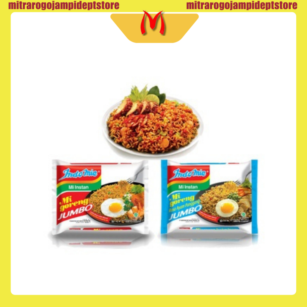 

Indomie Goreng Jumbo 120 gr | Goreng | Ayam Panggang | Rendang