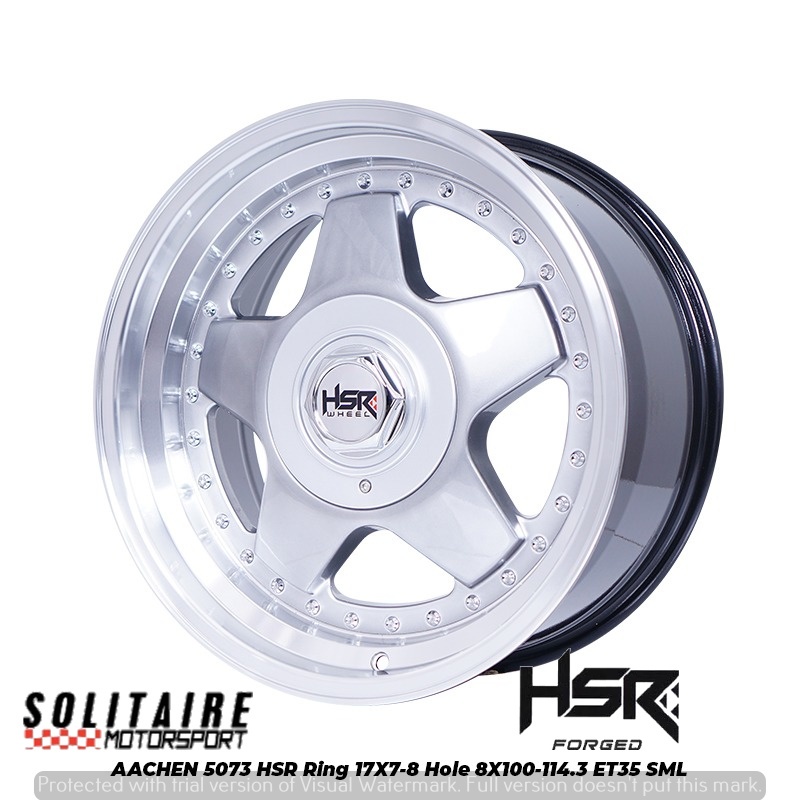 VELG RACING HSR RING 17 UNTUK MOBIL COROLLA, JAZZ, CALYA, GRAND LIVINA DLL