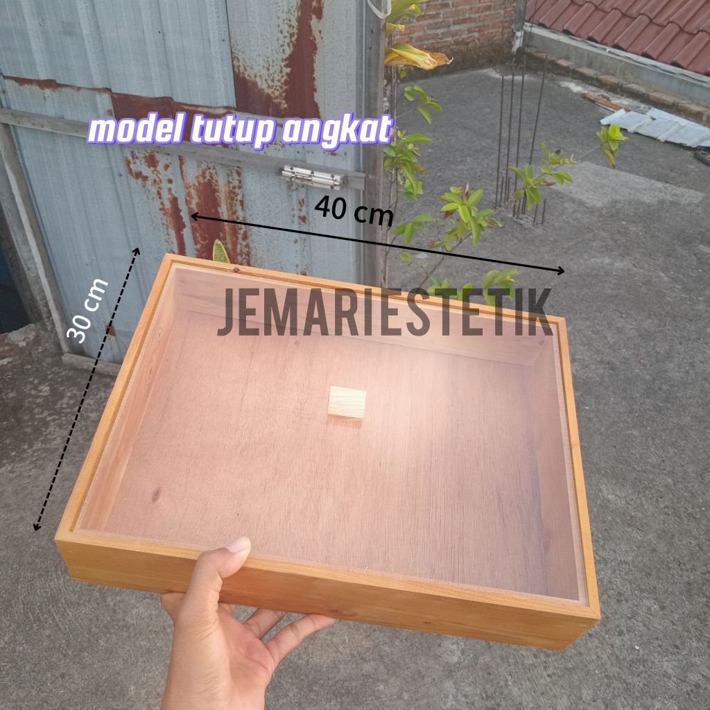 BOX DONAT TUTUP GESER | WADAH DONAT | KOTAK DONAT KAYU | TEMPAT DONAT TUTUP AKRILIK