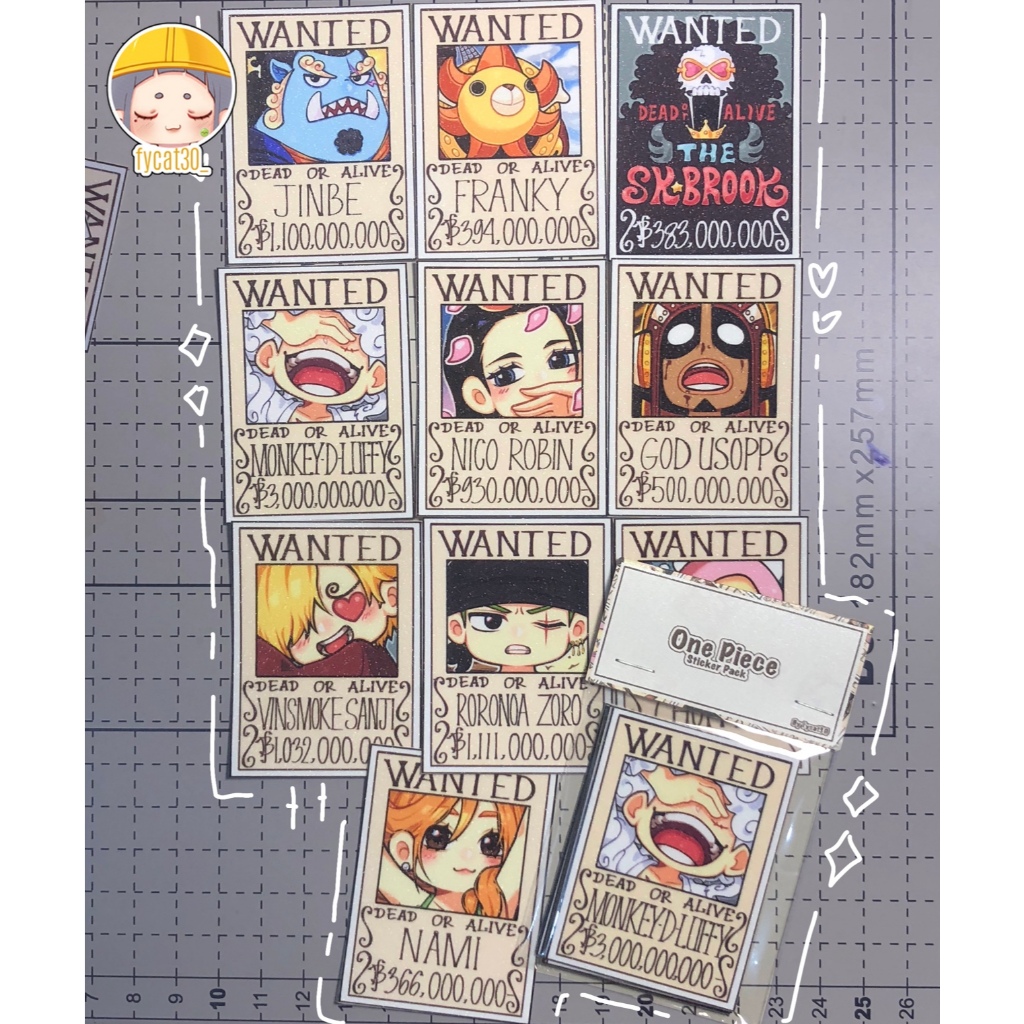 

Pack Sticker Bounty Poster One Piece byfycat30