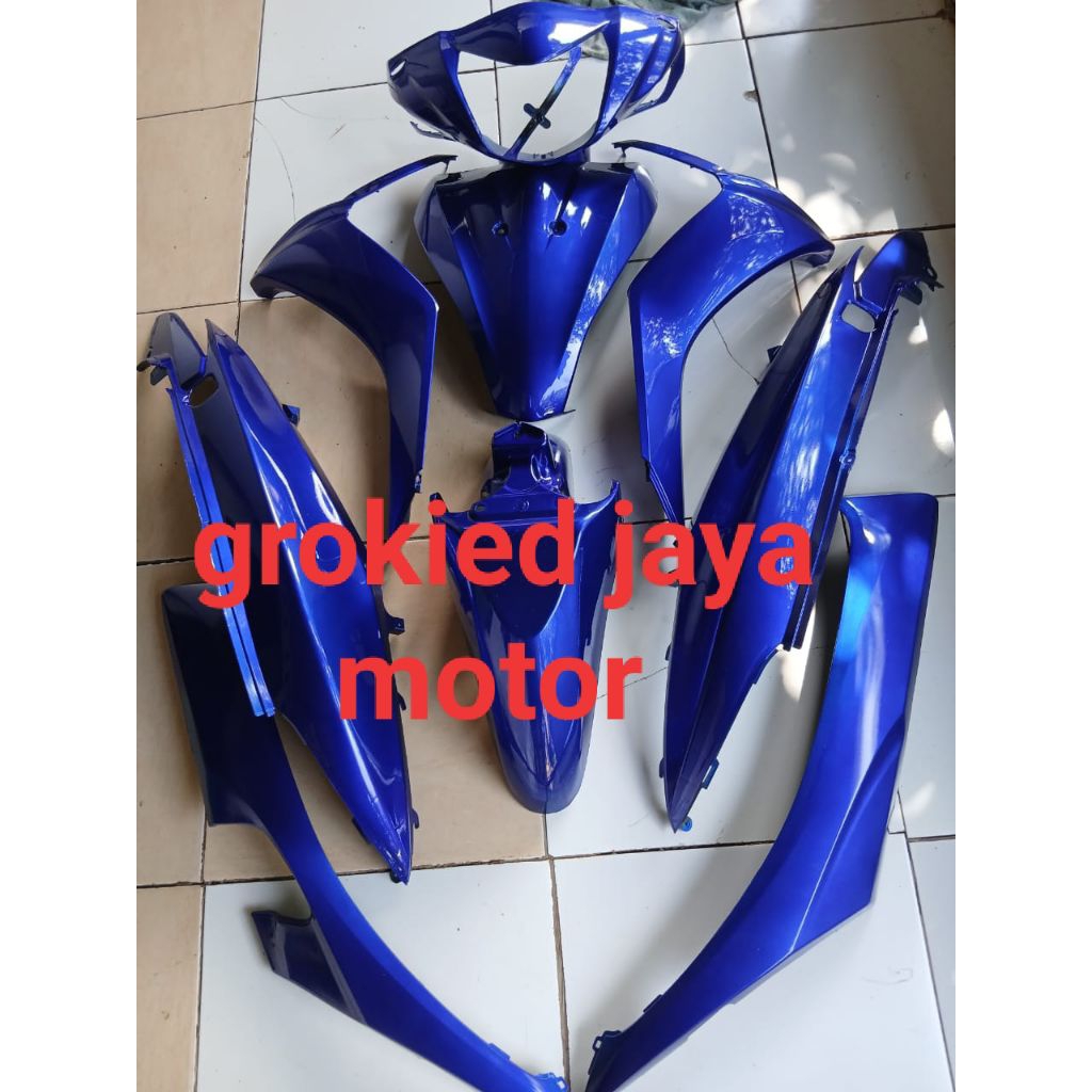 cover full body halus Honda spacy karbu spacy fi warna biru
