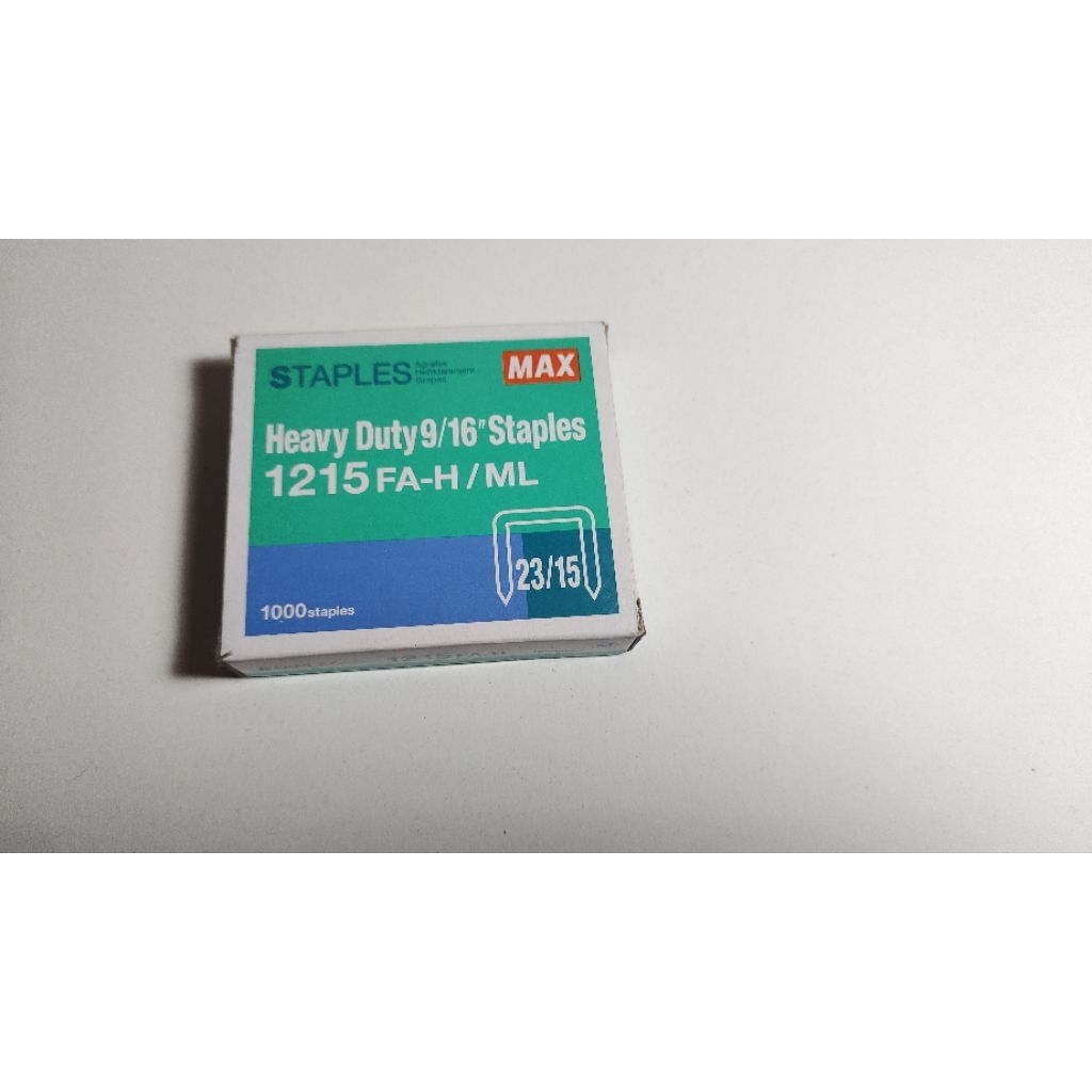 

Isi Staples Stapler Steples Stepler Meja Duduk MAX 1215 23/15 1pack isi 10 batang READY STOCK