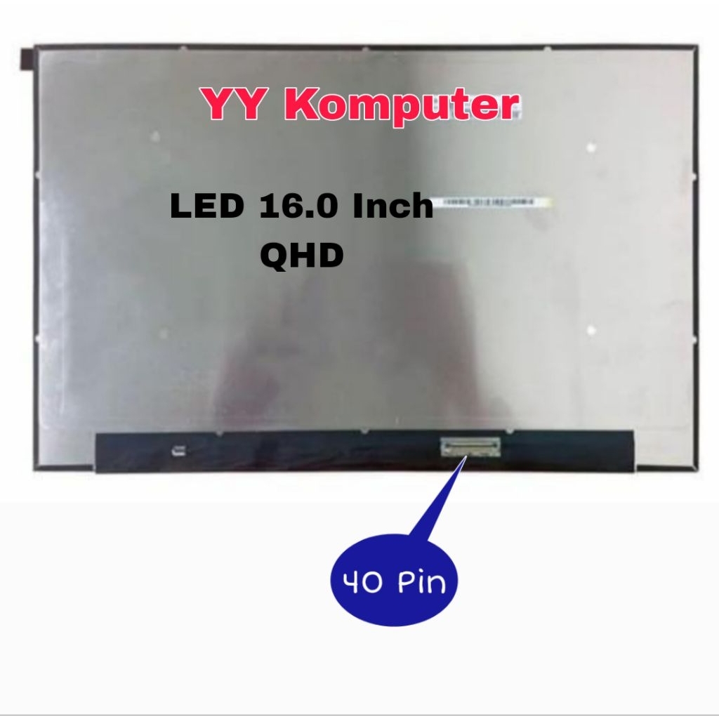 Layar LED LCD Laptop Asus ROG Zephyrus M16 GU604V GU604VI GU604VZ NE160QDM-NZ1 NE160QDM-NZ3 NE160QDM