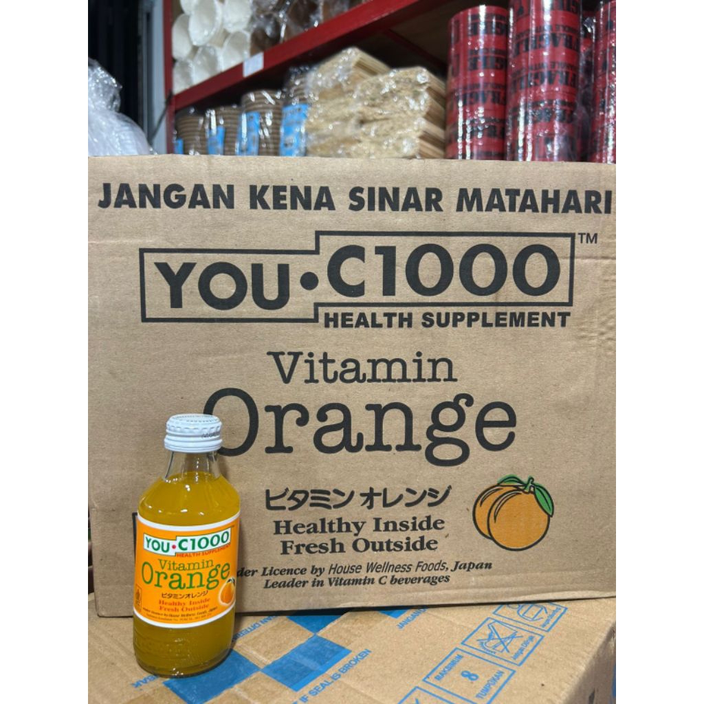

You C 1000 Orange Botol Kaca isi 30 botol