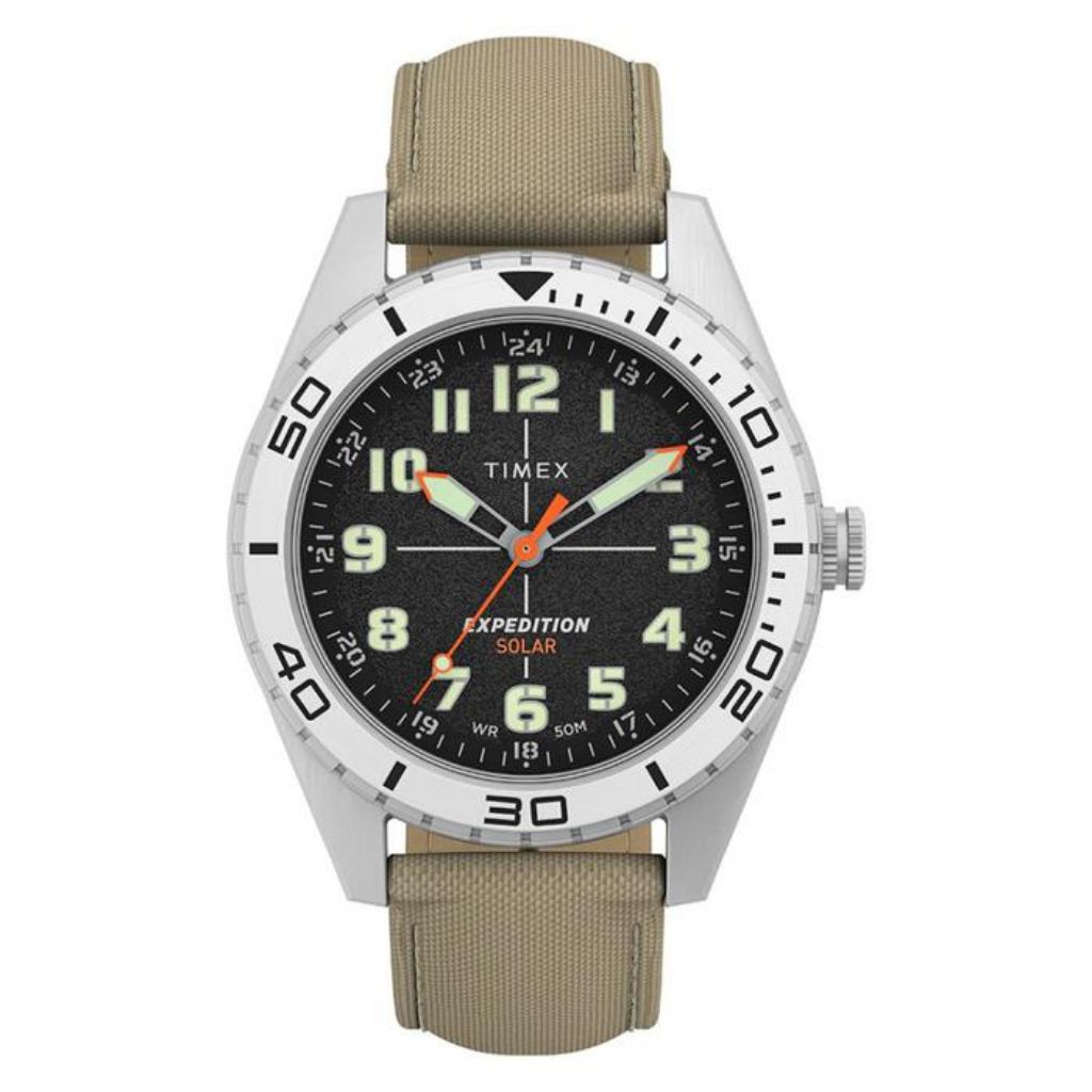 TIMEX TW4B30700 Expedition Field Solar Jam Tangan Pria Analog Khaki