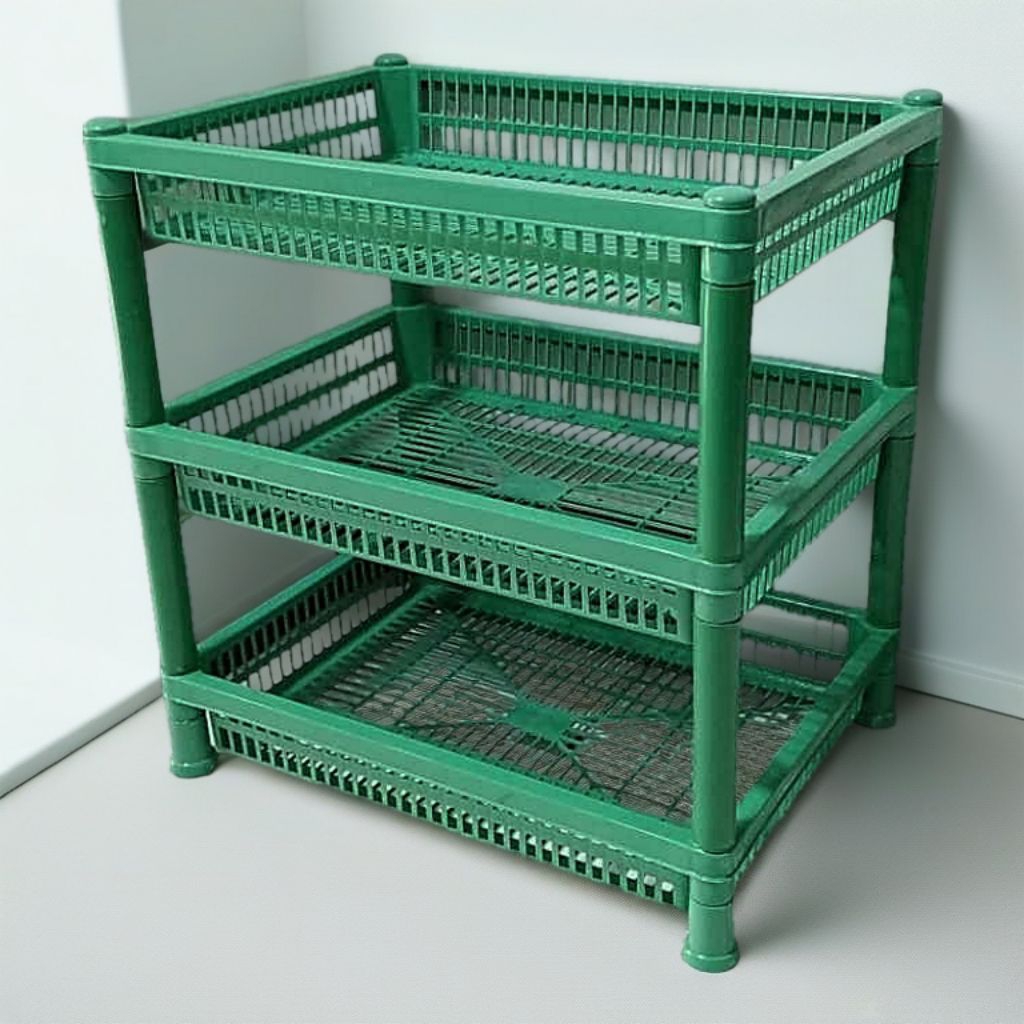 RAK PLASTIK SUSUN 3 TINGKAT SERBAGUNA