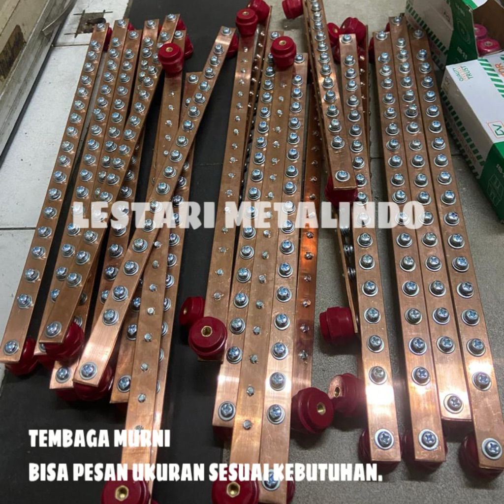 busbar tembaga 3mm - tembaga grounding - arde tembaga murni - grounding netral