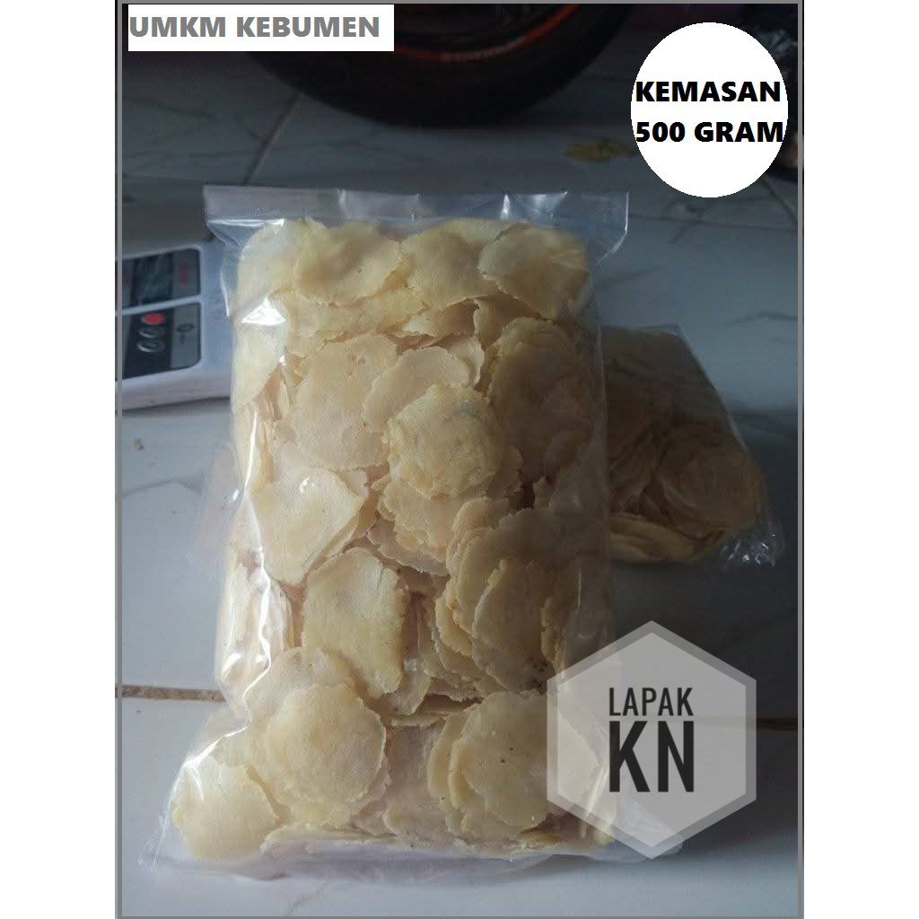 

Emping melinjo mentah Asli Kebumen 500g.