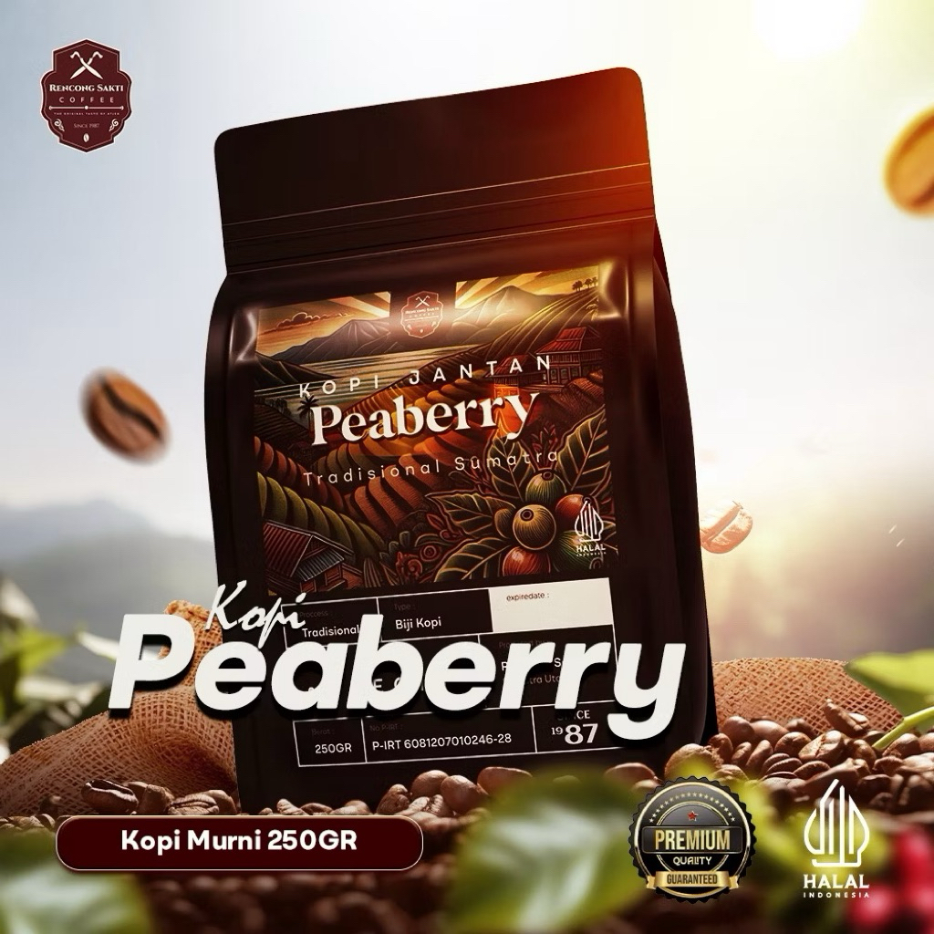 

KOPI - KOPIJANTAN ( PEABERRY COFFEE ) 250 gr