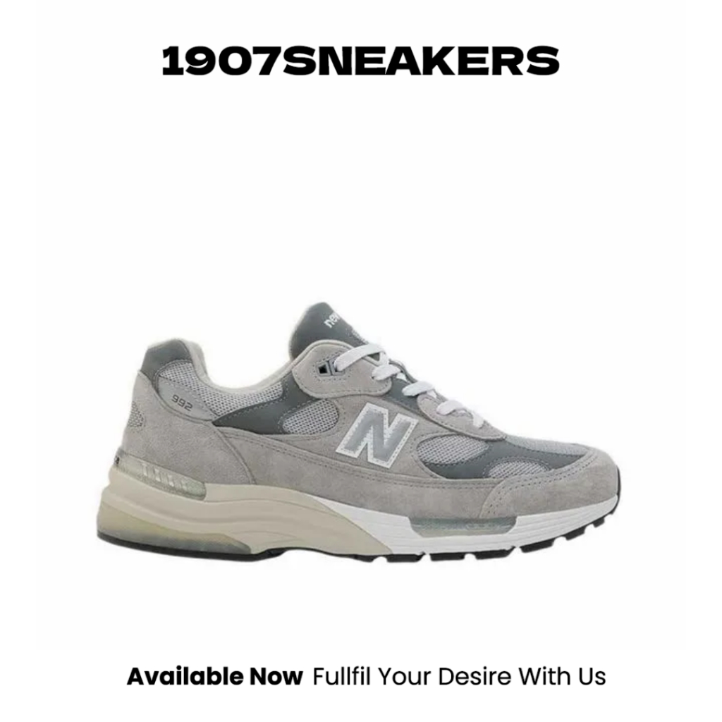 Sepatu Sneakers Pria New Balance Made In USA 992 - Grey NEWU992GY