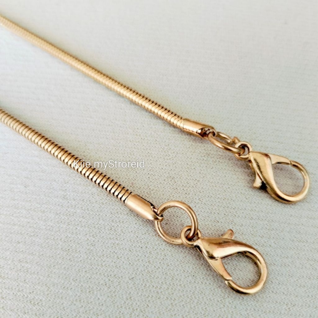 Strap Rantai Tali tas wanita model cacing - Rantai tas premium untuk tas dompet selempang wanita