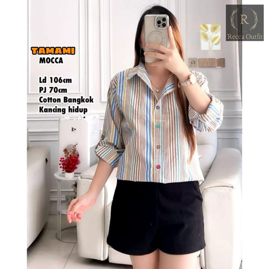 tamami kemeja oversize by recca moca kemeja wanita big size tunik kotak kotak wanita tunik jumbo ld 