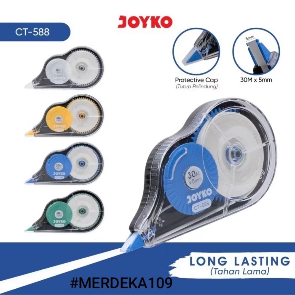 

Pita koreksi correction tape joyko CT-588 30 M x 5 mm