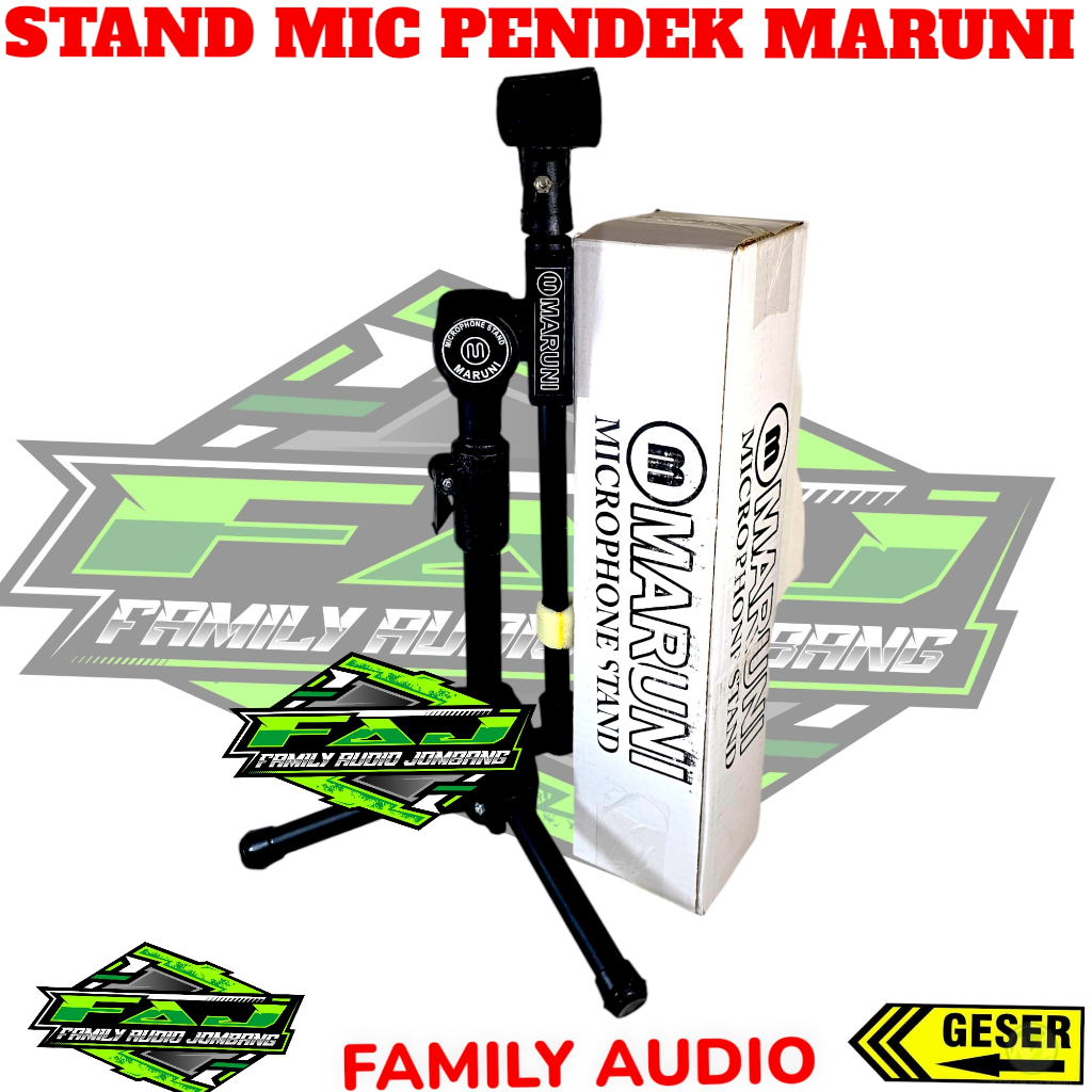 STAND MIC MARUNI STAND MICROPHONE MARUNI PENDEK BONUS HOLDER