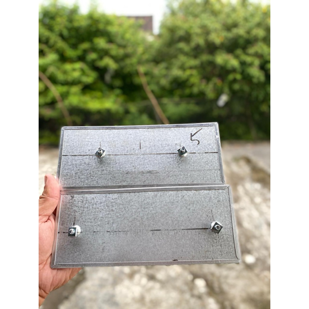 Plat motor custom warna putih plat motor baut tanam satu pasang plat motor ukuran kecil