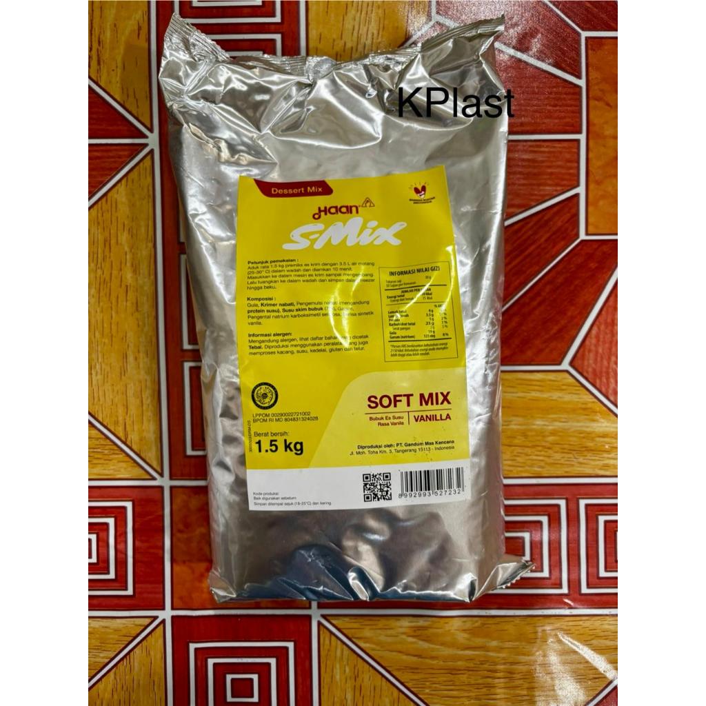 

1,5 kg Haan SMix Vanilla / S-Mix Dessert Milk / Ice Cream / Es Krim Haan Vanilla