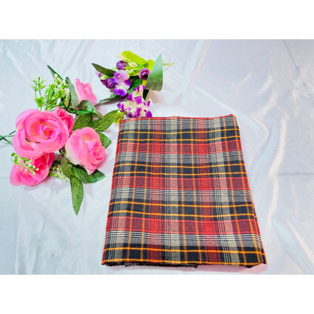 KAIN KOTAK MOTIF SERAGAM KODE F21 arahan baju/kolor/gamis/baju tk (L150XP50)