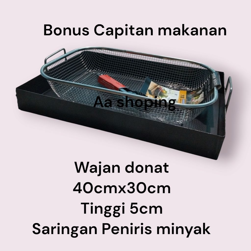 1set wajan penggorengan donat kentang