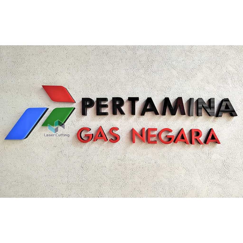 HURUF TIMBUL AKRILIK PERTAMINA GAS NEGARA/AKRILIK PERTAMNINA/PERTAMINA