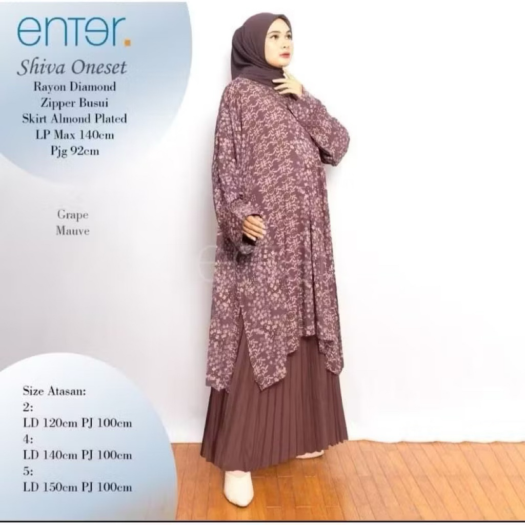 COD= NO CANCEL• Shiva One Set by Enter• Setelan Jumbo