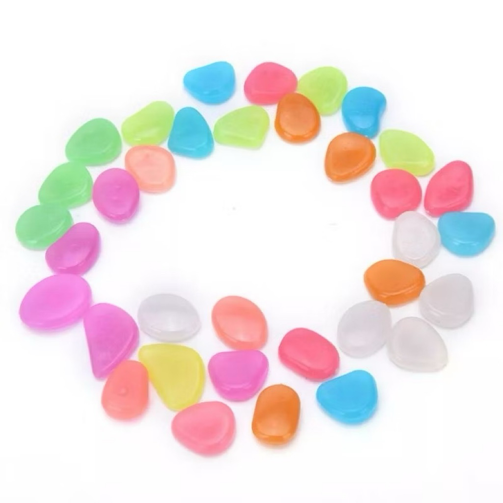 10pcs batu glow in the dark hiasan akuarium batu nyala dekorasi aquarium