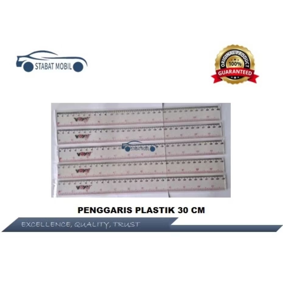 

Penggaris/ Mistar/ Rol Plastik (Glass Ruler) ukuran 30 cm/ 12 inch (1 pcs)