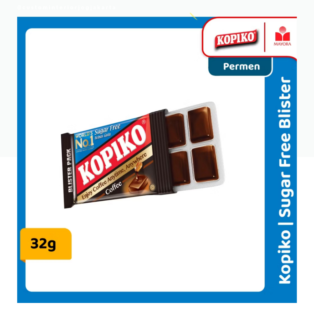 

Permen Kopiko Sugar Free Blister MT rasa coffe