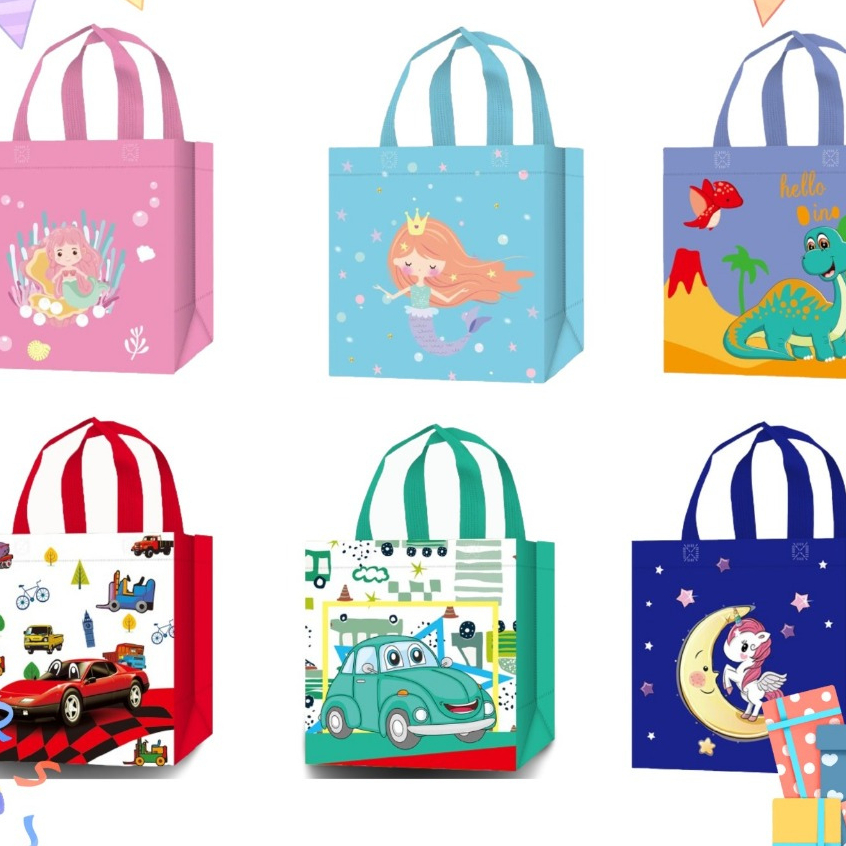 

Goodie Bag Ulang Tahun Anak – Motif Kartun Premium Uk 22x11x23cm