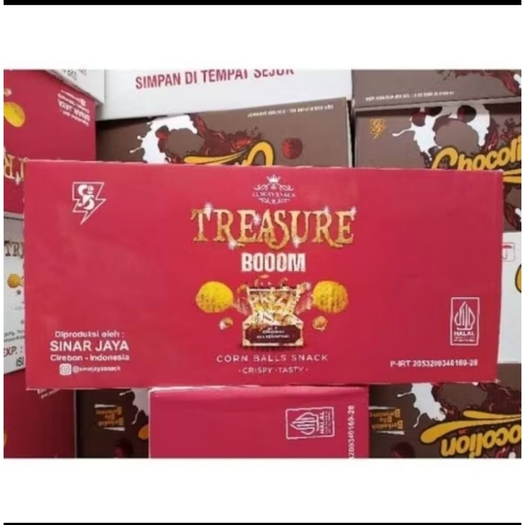 

Chiki Berhadiah Uang Tunai Treasure Boom isi 10 pcs/40 pcs