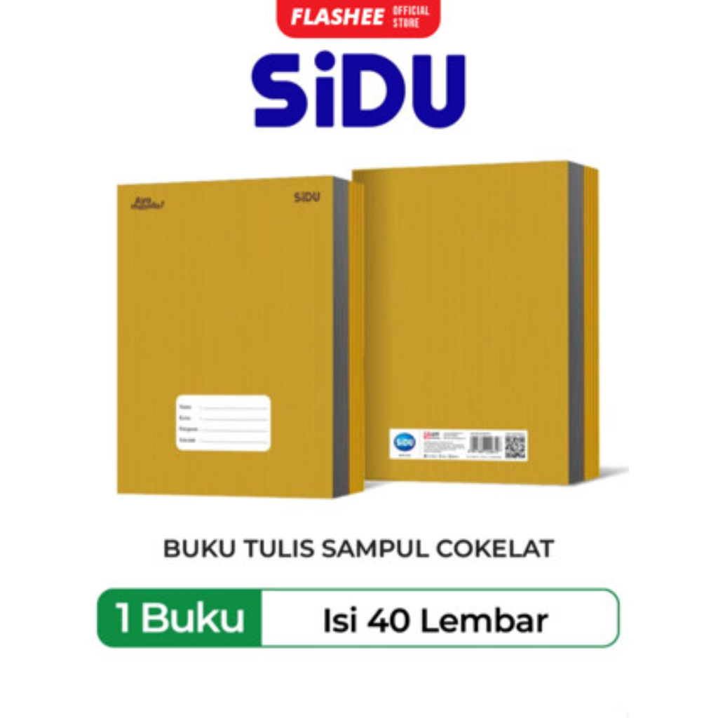 

Flashee 1 Pack Buku Tulis Sidu Kraft 40 Lembar Buku Catatan Sekolah Dengan Sampul Coklat Praktis