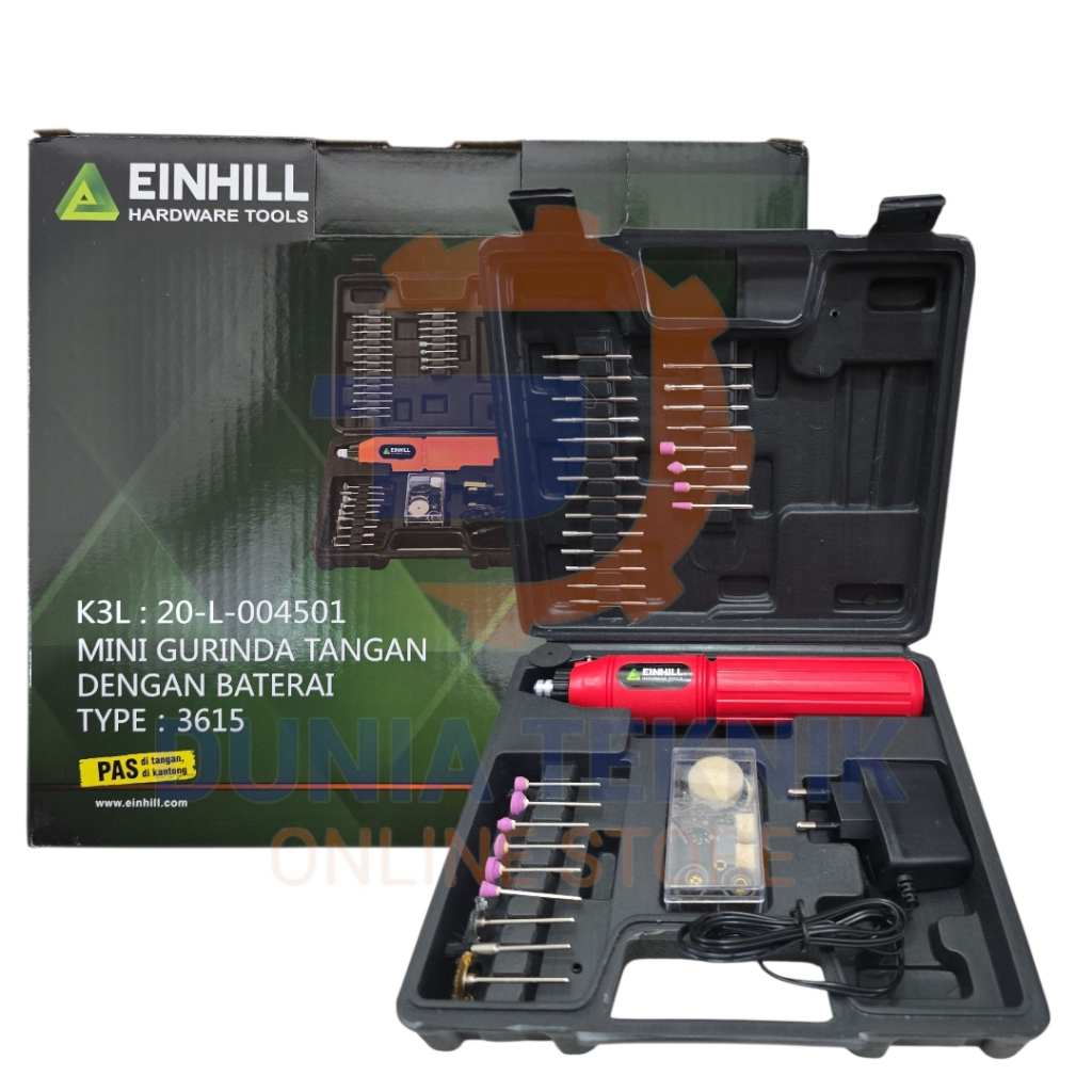 EINHILL Mini Grinder Rechargeable Mini Grinder Set Aksesoris Drill Bor Tuner Gerinda Die Grinder