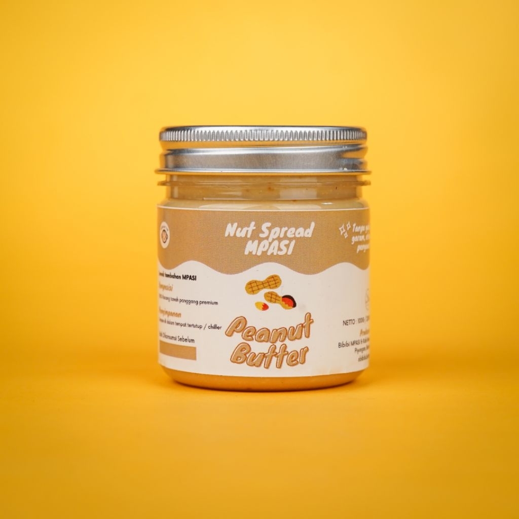 

Bibibi Peanut Butter Selai Kacang Kids Friendly No Sugar No Salt Lemak Baik MPASI