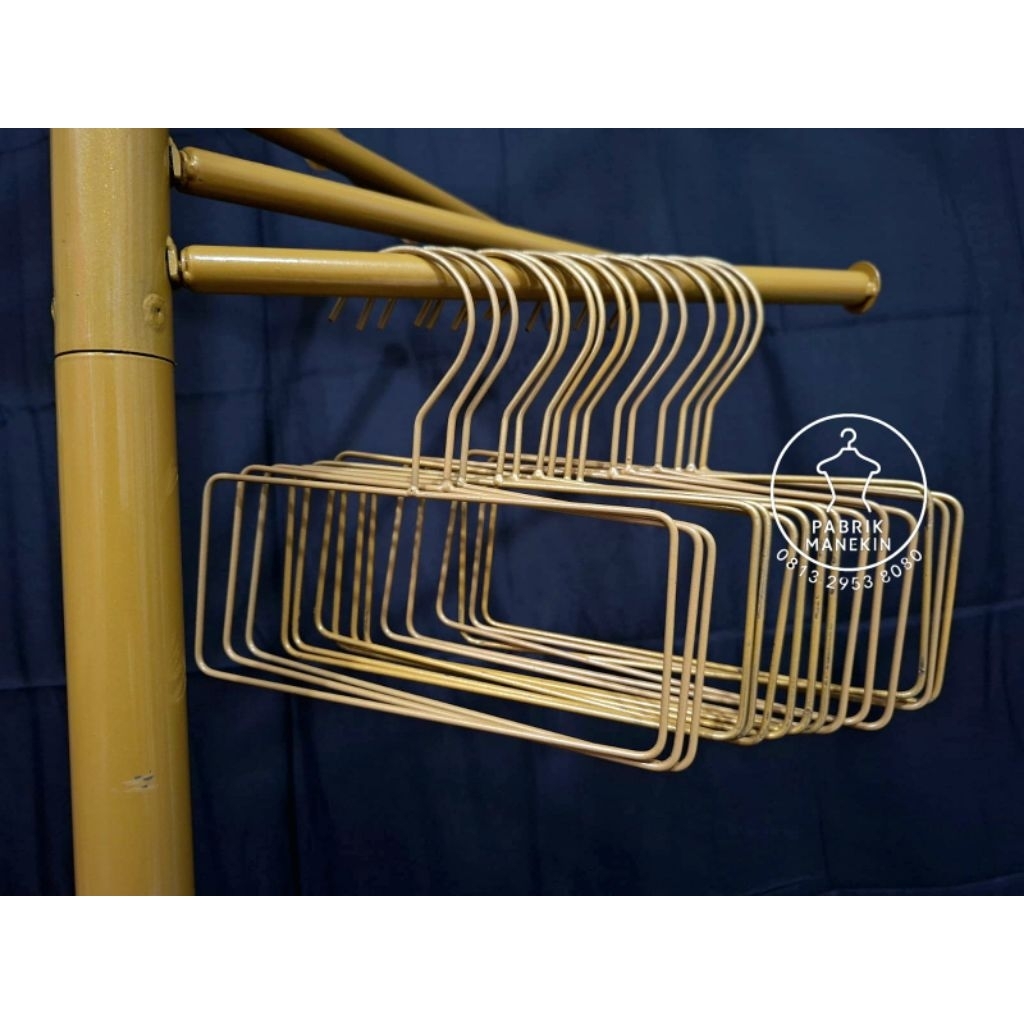 hanger hijab/hanger besi/hanger besi kokoh/hanger oval/hanger segitiga/hanger persegi/hanger bulat/g