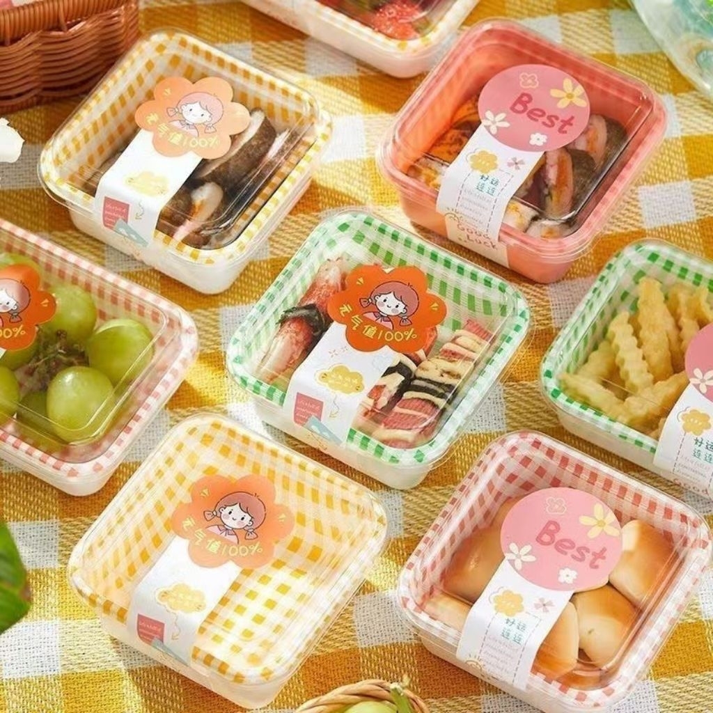[KOREAN DESSERT BOX KUE BENTO] Box Kue Bento, Kotak Kue Bento, Dessert Box, Kotak Kue