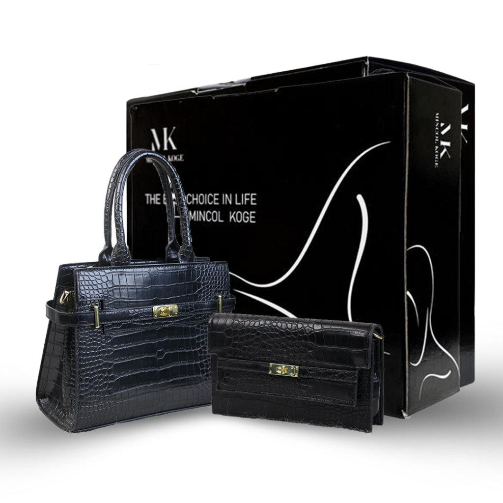 [FREE BOX] MK PRO Tas Fashion Wanita Tas Selempang Wanita Gift Set Tas Dompet Slingbag Wanita 2 In 1