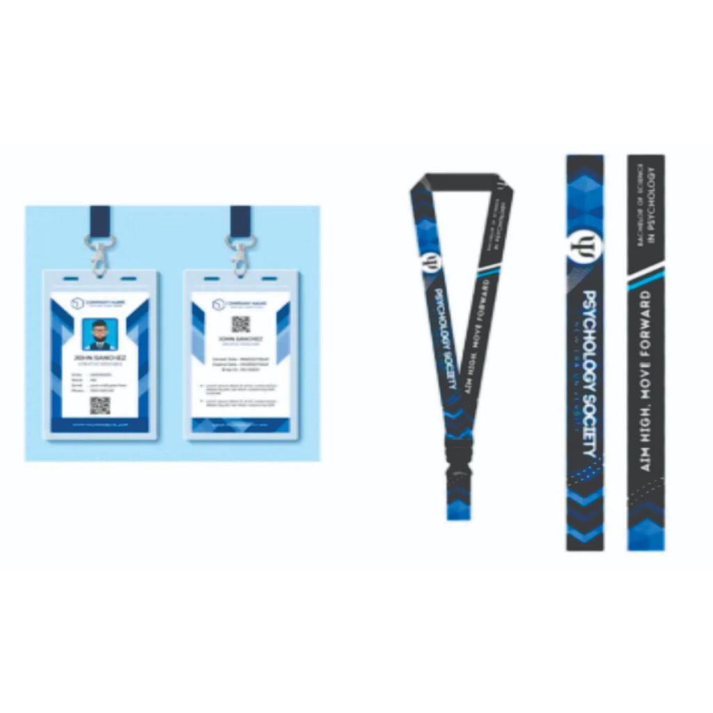 

1 set id card dan tali lanyard custom