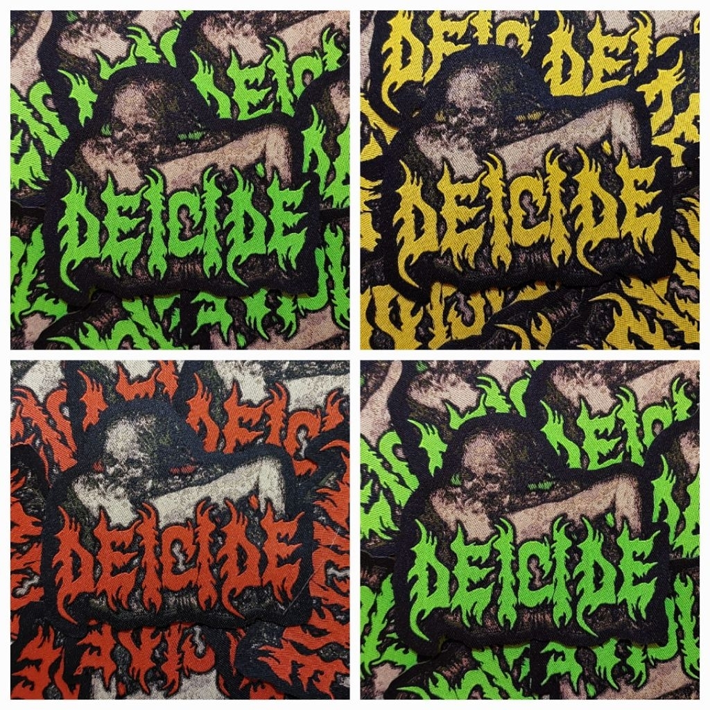 Glued Woven Shaped Patch Deicide - Till Death Do Us Part