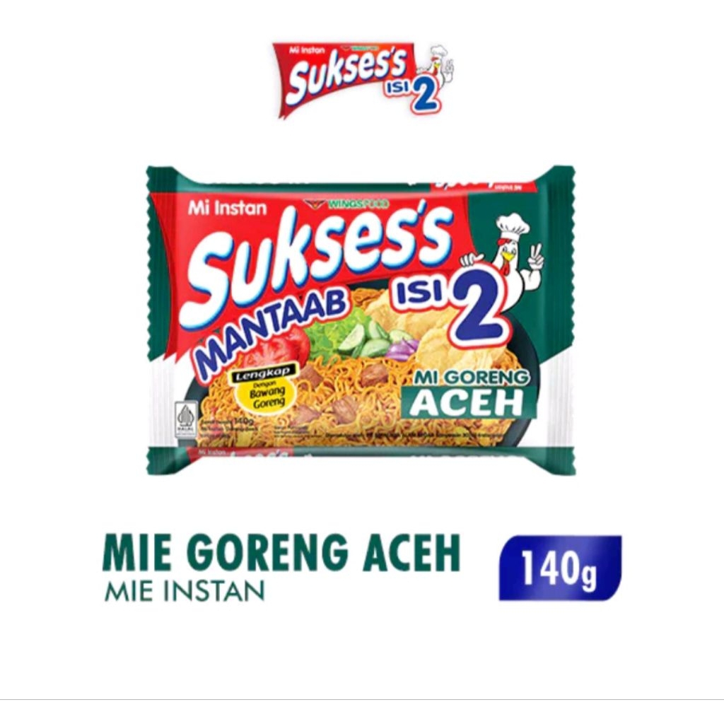 

mie sukses isi 2 rasa mie Aceh goreng karton