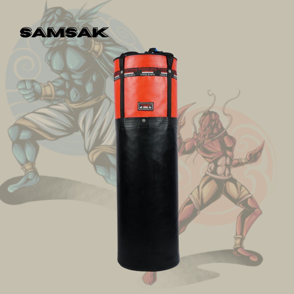 Samsak Gantung DENGAN ISI Samsak Tinju Karate Boxing Mma Pencak Silat 100% ORIGINAL
