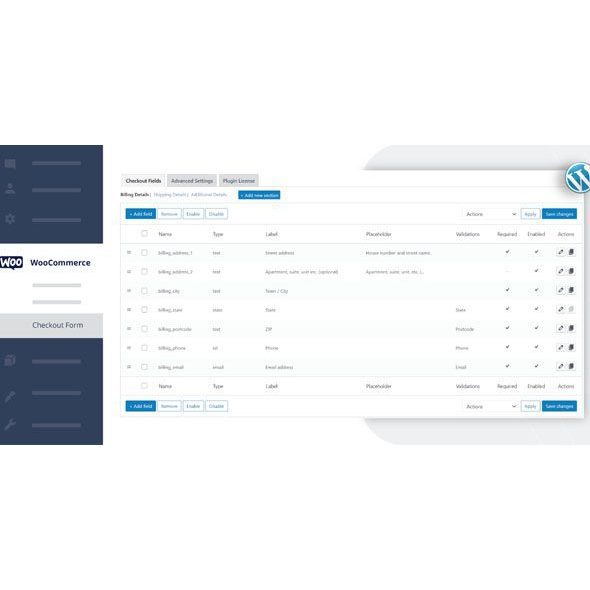 WooCommerce Checkout Field Editor Pro 3.7.4 - Plugin Wordpress