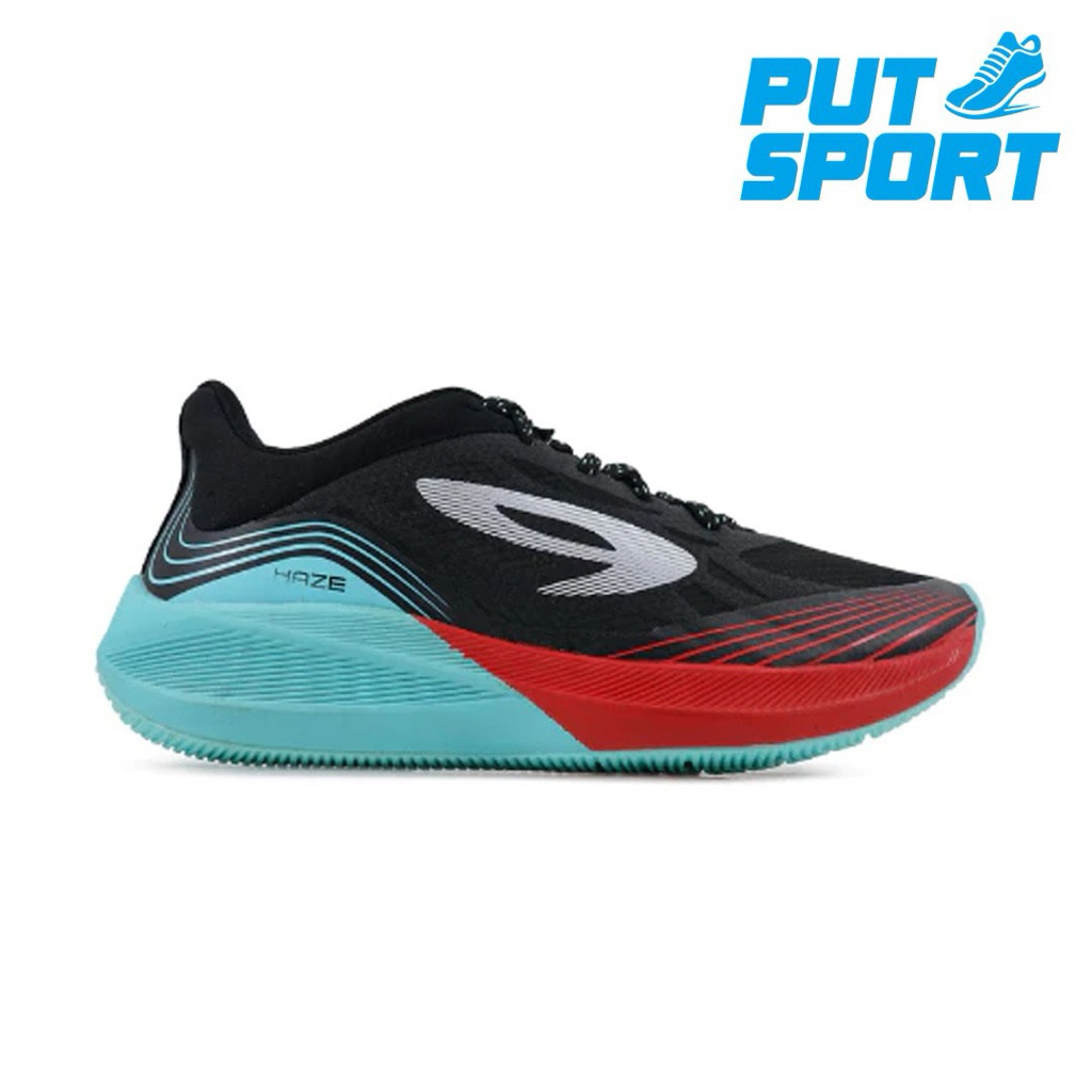 Sepatu Lari 910 HAZE VISION 1.0 - Hitam/Biru Muda/Merah
