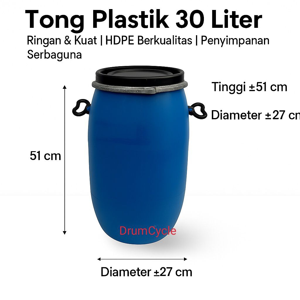 Tong Plastik 30 Liter - Serbaguna dan Tahan Lama