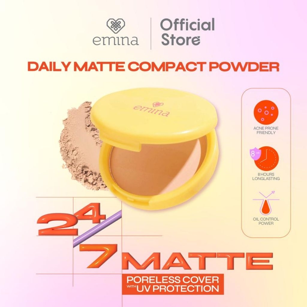 Emina Daily Matte Compact Powder / Bedak Emina