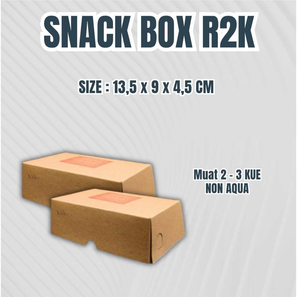 

Kemasan R2K Non Aqua Uk 13,5 x 9 x 4,5 cm Craft Tebal Non laminasi termurah
